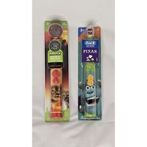 Monsters Inc & Lion King Toothbrushes NEW Battery Powered Oral-B/Firefly Kids